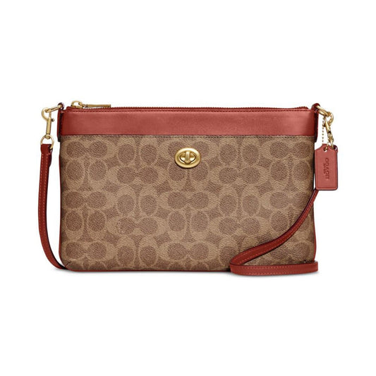 Signature Coated Canvas Polly Crossbody