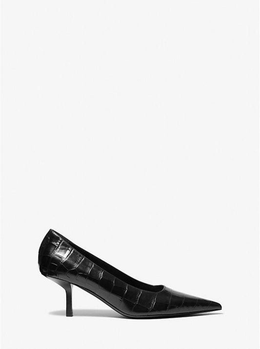 Frankie Crocodile Embossed Leather Pump