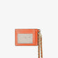 Small Pebbled Leather Chain Card Case