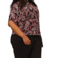 Plus Size Pop French Paisley Tie Top
