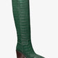 Loni Crocodile Embossed Leather Boot
