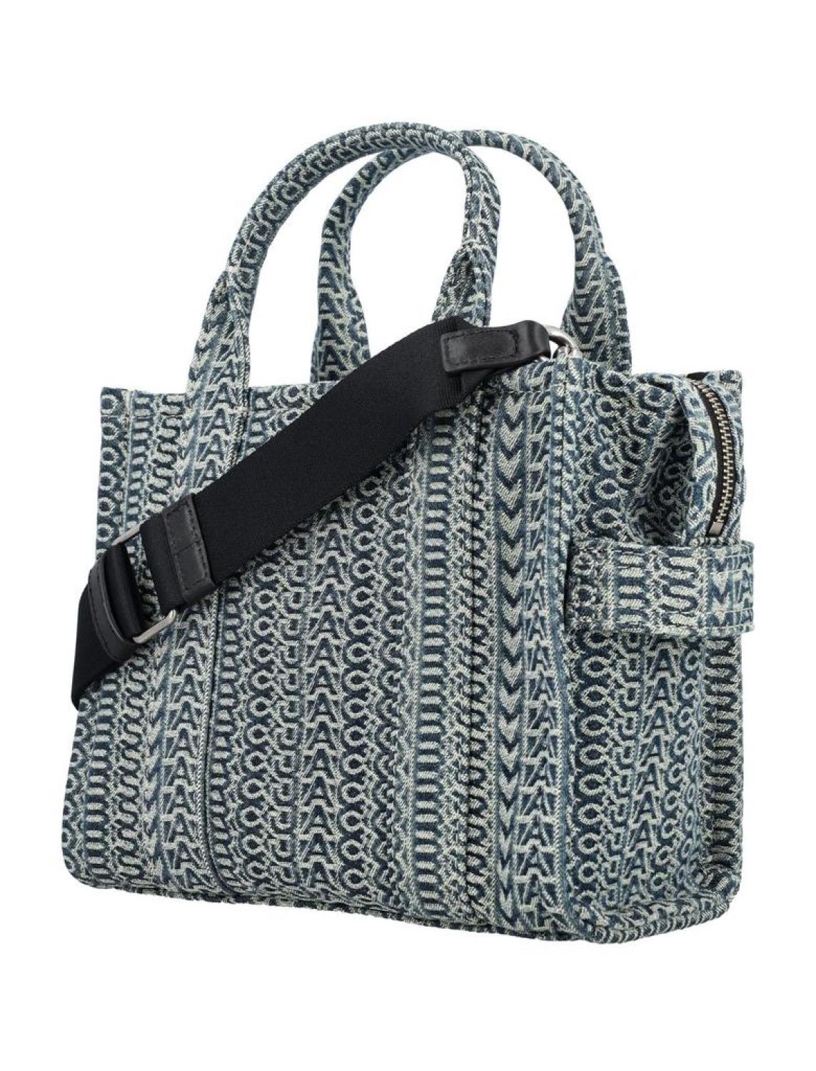 Marc Jacobs Monogram Jacquard Logo Patch Small Tote Bag