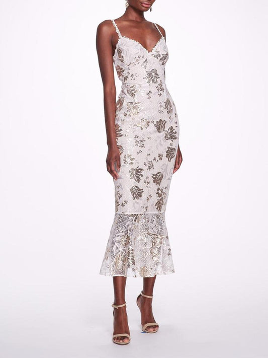 Sleeveless Tea-Length Gown