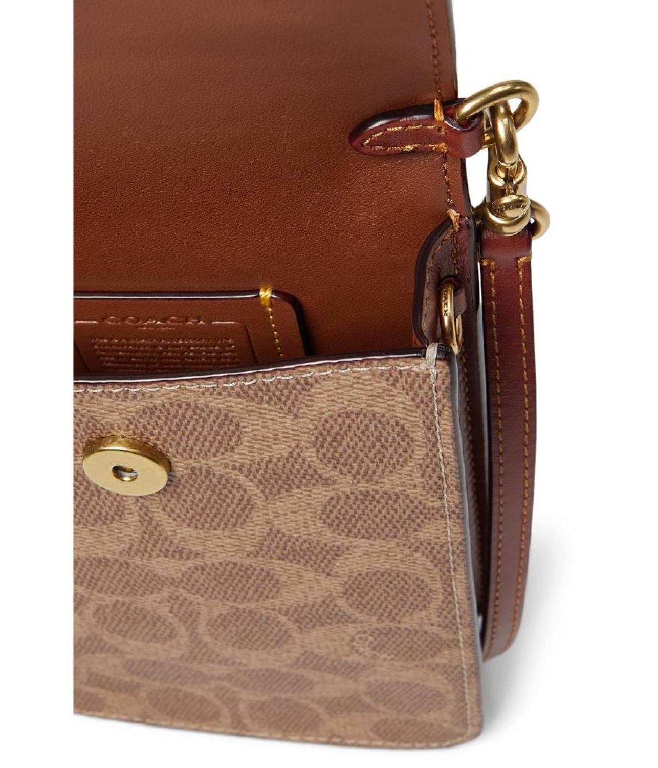 Coated Canvas Signature Phone Crossbody