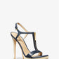 Berkley Leather and Metallic Stiletto Sandal