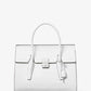 Campbell Medium Crocodile Embossed Leather Satchel