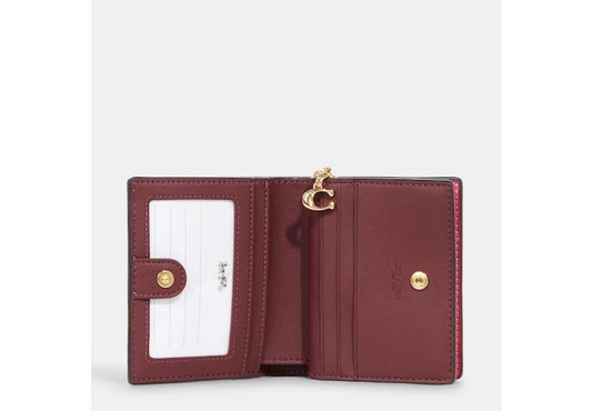 Coach Outlet Snap Wallet In Signature Leather