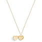 Pink Enamel Signature Heart Locket Pendant Necklace