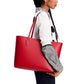 Bleecker Stencil Hearts Pop Printed Leather Tote