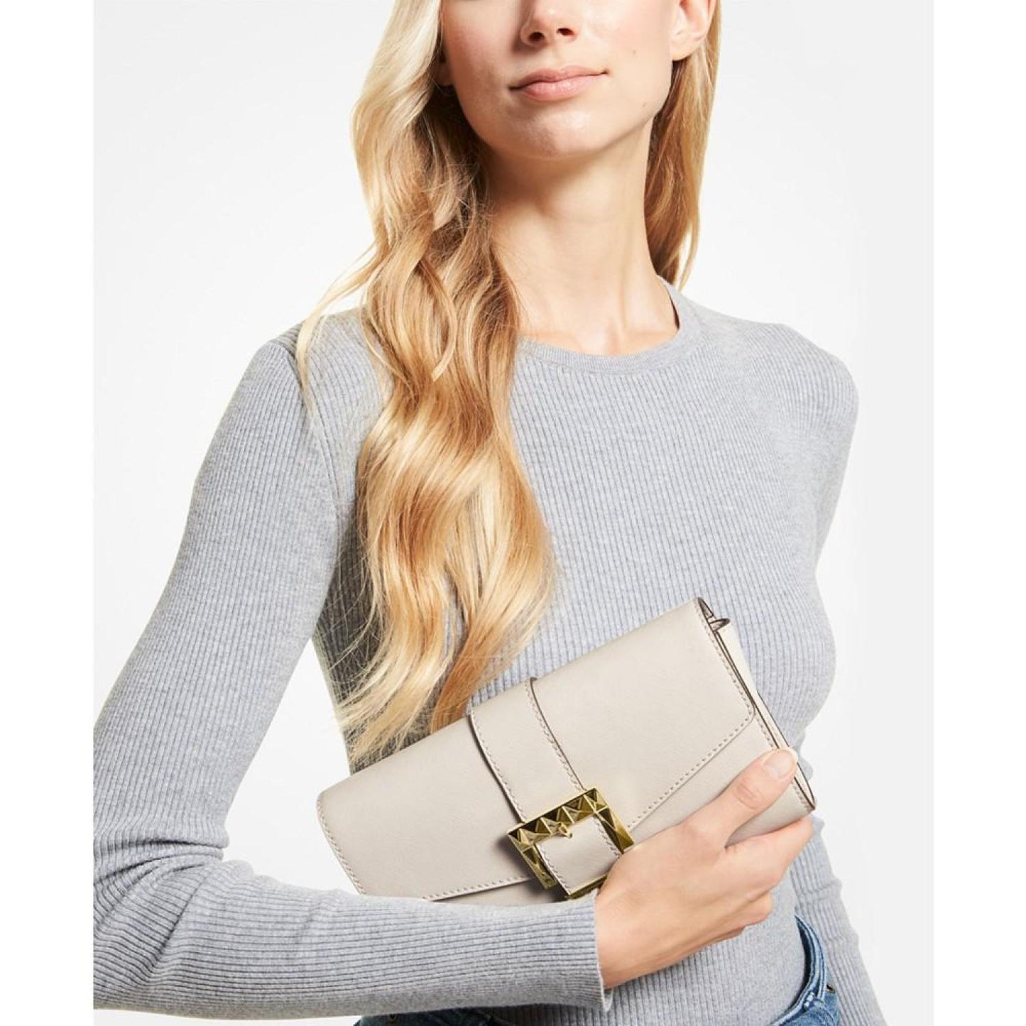 Penelope Medium Leather Clutch