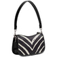 Zebra Printed Mini Leather Swinger 20