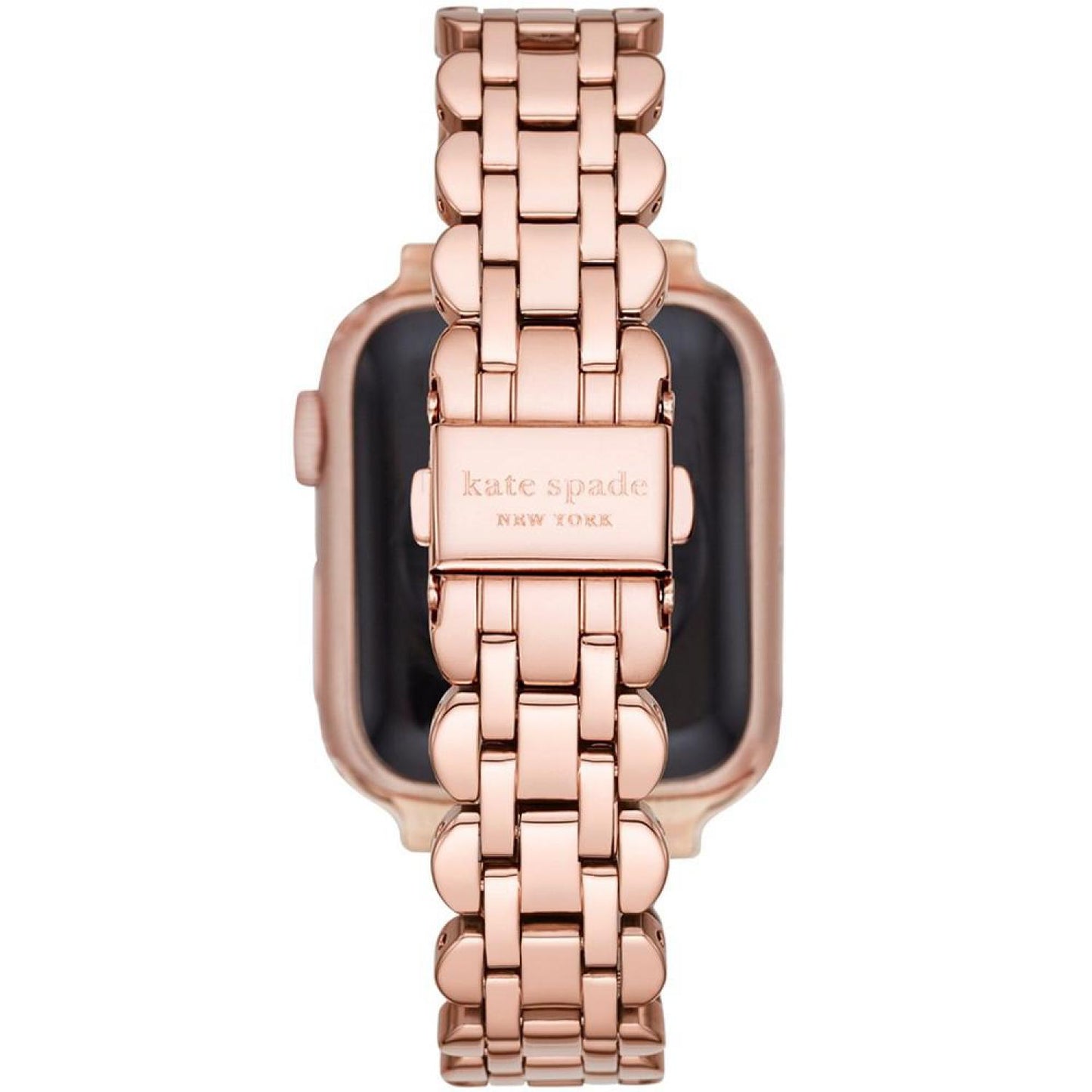 Rose Gold-Tone Stainless Steel Scallop Bracelet Band for Apple Watch, 38mm, 40mm, 41mm