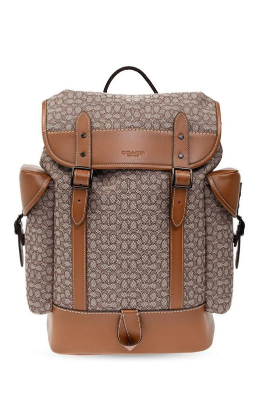 Coach Hitch Allover Logo Printed Backpack