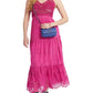 Vanda Womens Crochet Embroidered Maxi Dress