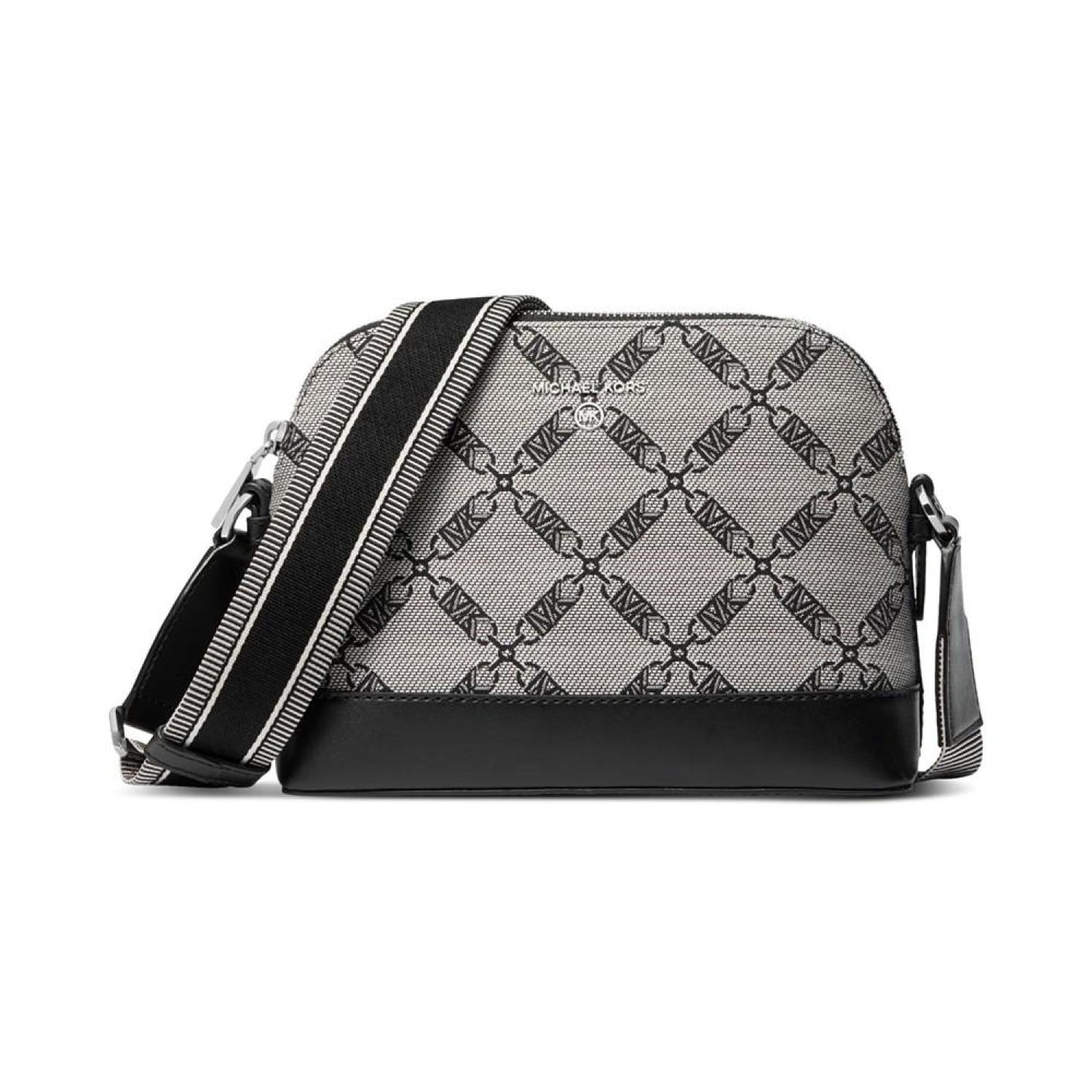 Logo Jet Set Charm Large Dome Crossbody with Webbing Strap