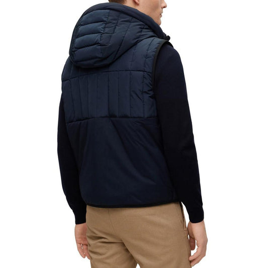 Men's Water-Repellent Lightweight Padding Hooded Gilet