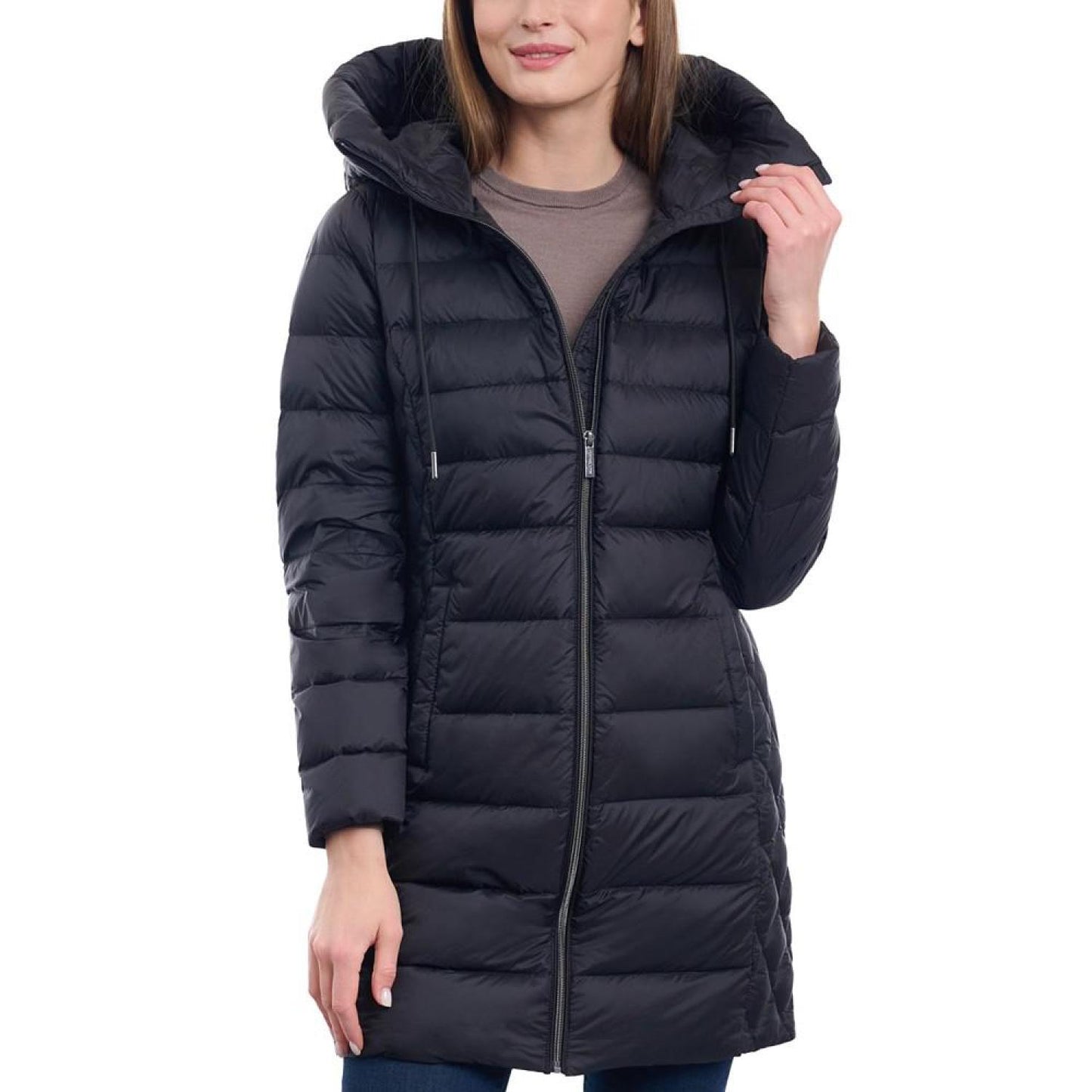 Women's Petite Hooded Down Packable Puffer Coat, Created for Macy's