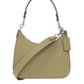 Coach Logo Plaque Zipped Shoulder Bag