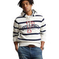 Logo Striped Fleece Hoodie