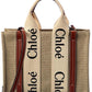 Chloé Woody Small Canvas & Leather Tote