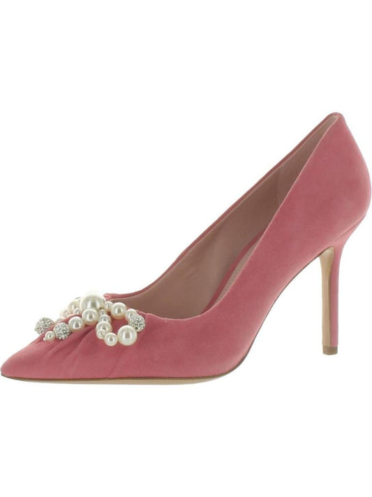 Elodie High Womens Leather Dressy Pumps
