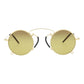 Round-Frame Metal Sunglasses