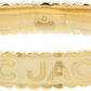 Gold & Beige 'The Medallion Large' Cuff Bracelet