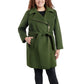 Women's Plus Size Asymmetric Belted Wrap Coat