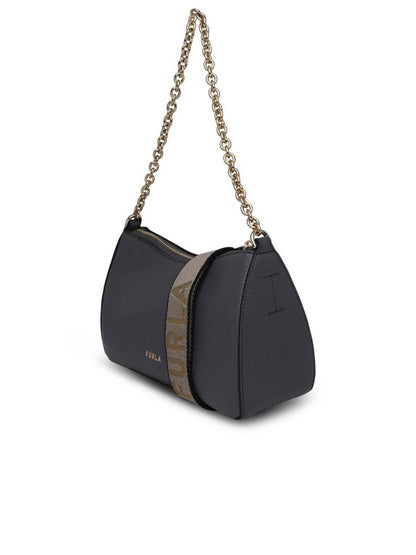 Furla Logo Plaque Zipped Tote Bag