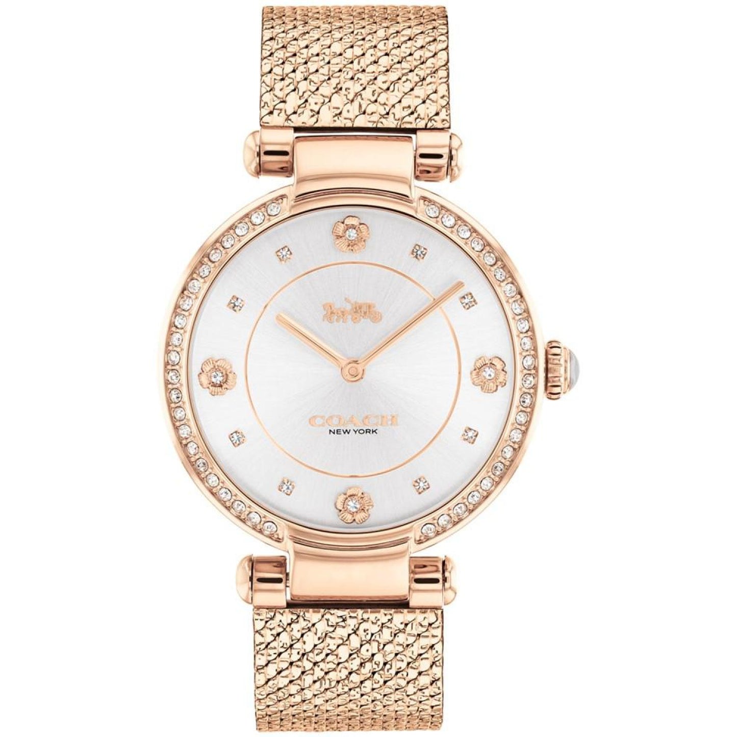 Women's Cary Rose Gold-tone Mesh Bracelet Watch