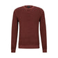 Structured-knit sweater in virgin wool, silk and cashmere