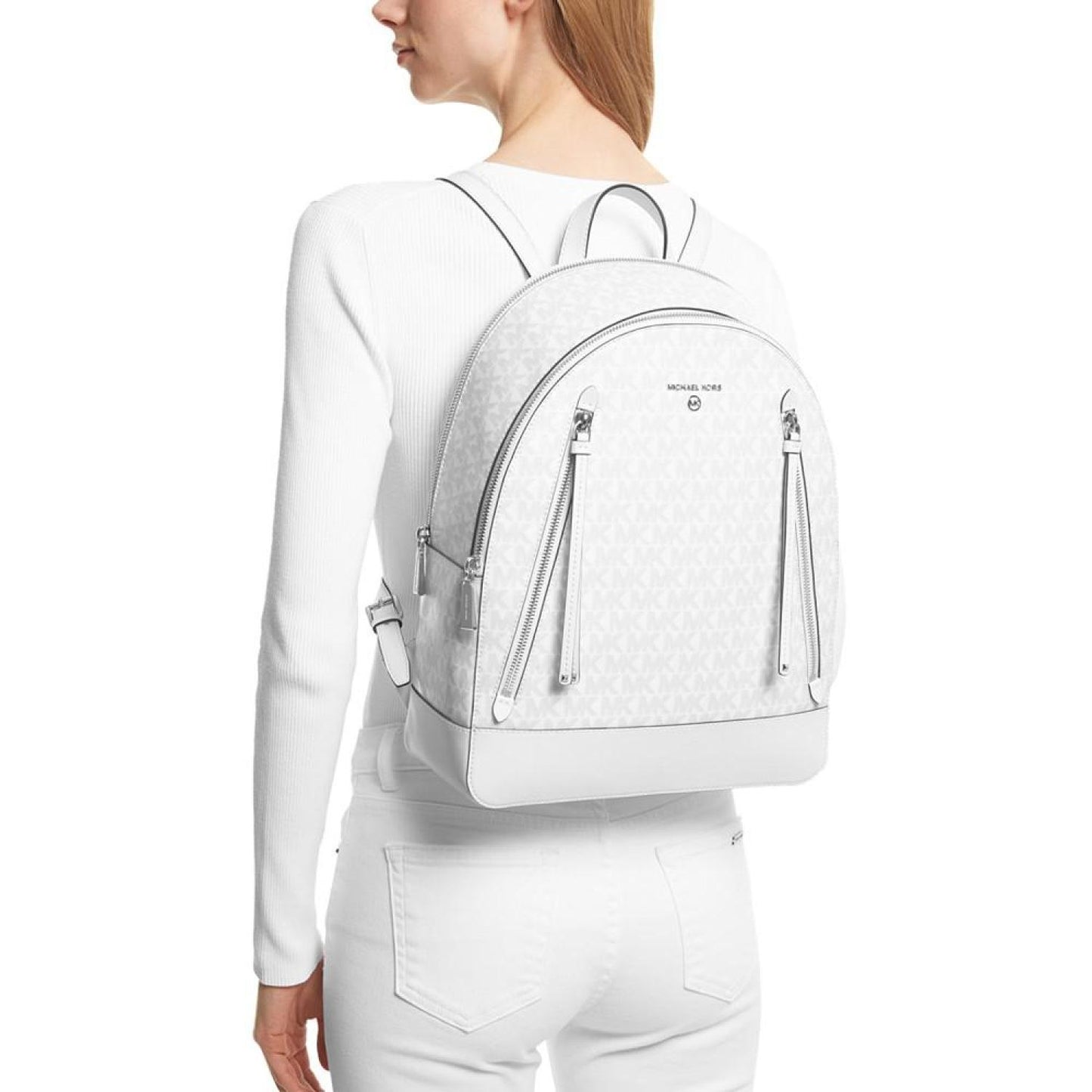 Logo Brooklyn Large Double Zip Backpack