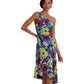 Floral Georgette One-Shoulder Dress