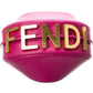 FENDI Fendigraphy Mini Leather Hobo Bag