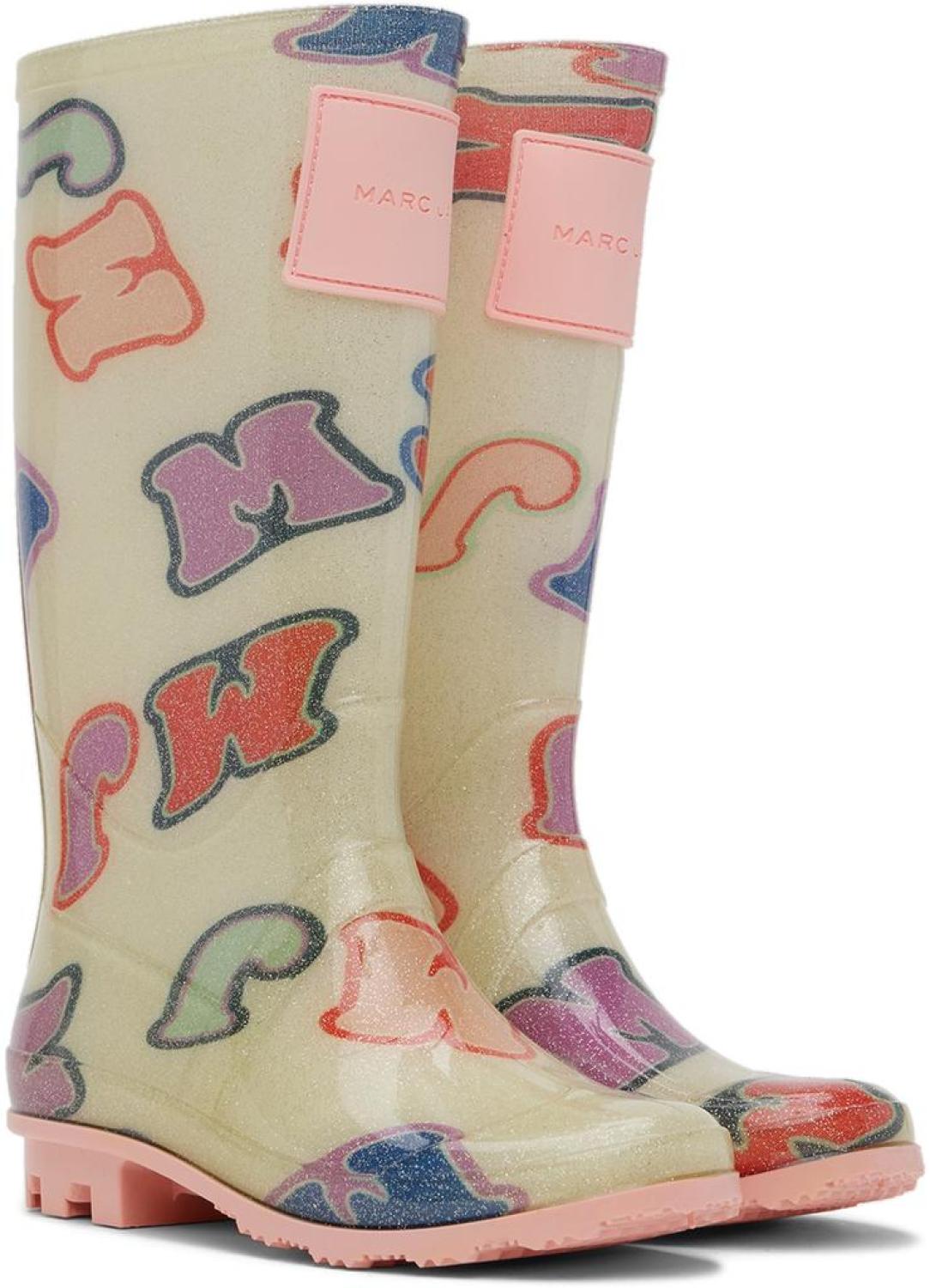 Kids Off-White Urban Jungle 'MJ' Rain Boots
