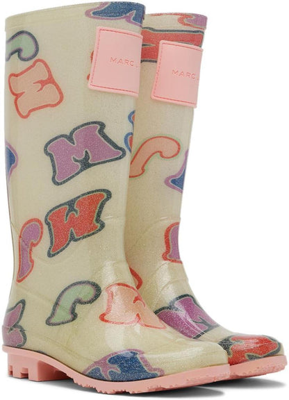 Kids Off-White Urban Jungle 'MJ' Rain Boots