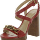 KAILEY Womens Rubber Sole High Heel Platform Sandals
