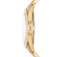 Women's Harlowe Three-Hand Gold-Tone Stainless Steel Bracelet Watch, 38mm