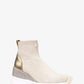 Skyler Embellished Metallic Stretch Knit Sock Sneaker