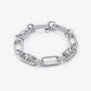 Precious Metal-Plated Brass Chain Link Bracelet