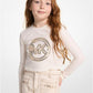 Studded Logo Stretch Cotton T-Shirt