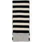 Women's Bicolor Stripe Knit Scarf
