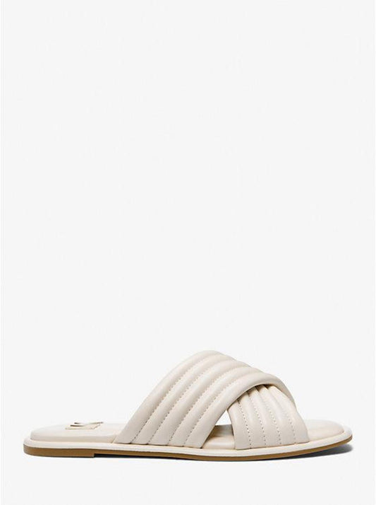 Portia Quilted Leather Slide Sandal