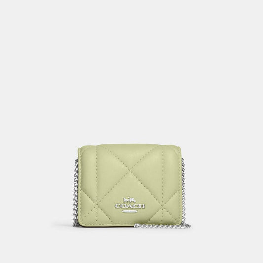 Coach Outlet Mini Wallet On A Chain With Puffy Diamond Quilting