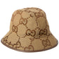 Gucci Jumbo GG Canvas Leather-Trim Bucket Hat