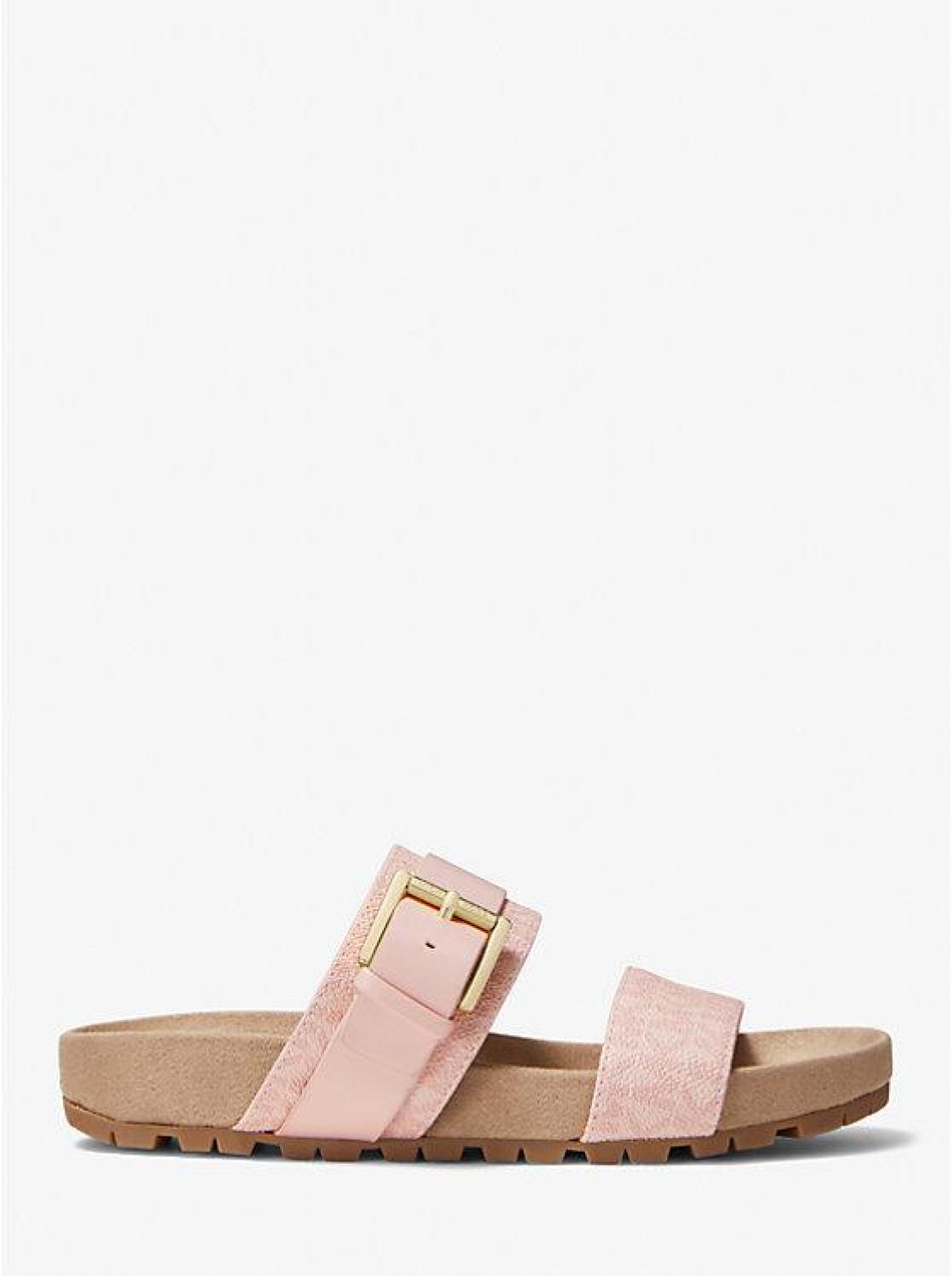 Mylah Logo and Leather Sandal