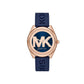 Women's Janelle Three-Hand Navy Silicone Watch 42mm MK7140