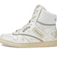 Distressed Leather High-Top Sneaker