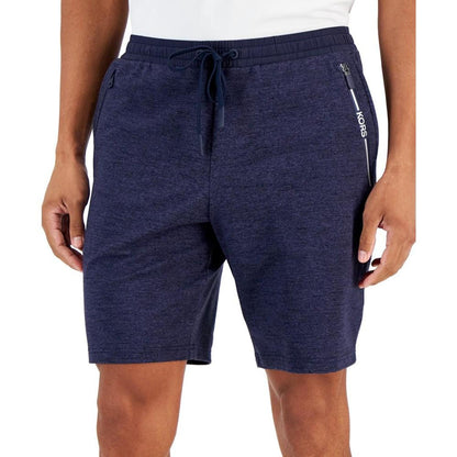 Men's Athletic-Fit Wrinkle-Resistant Performance Stretch Mixed-Media 9" Tracksuit Shorts