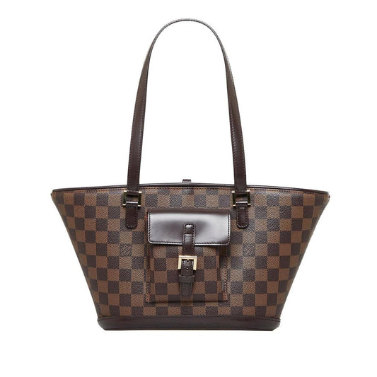 Louis Vuitton Damier Ebene Manosque PM Canvas Tote Bag (Pre-Owned)